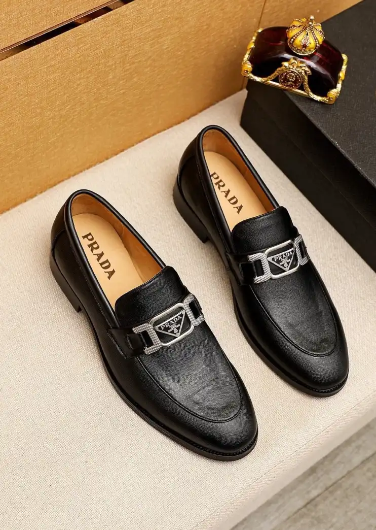 hype Prada Leather Shoes