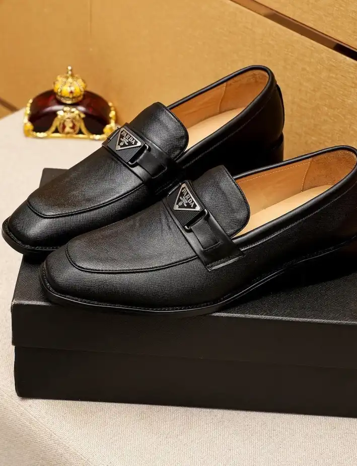 hype Prada Leather Shoes