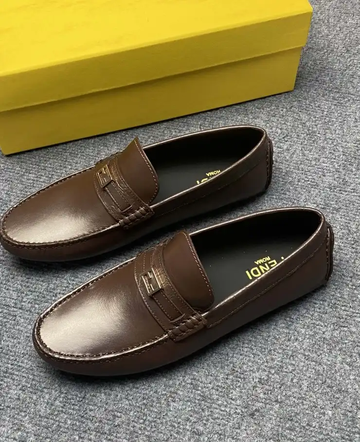 hype Fendi Leather Shoes