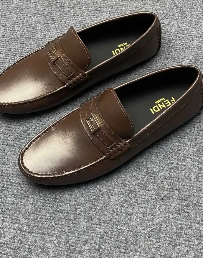 hype Fendi Leather Shoes