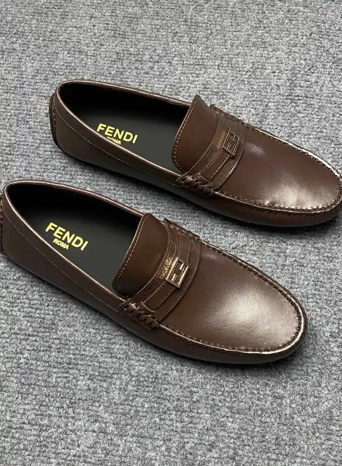 hype Fendi Leather Shoes