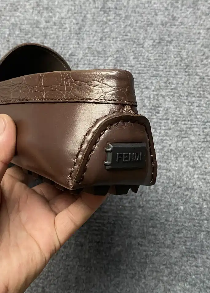 hype Fendi Leather Shoes