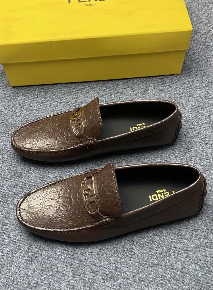 hype Fendi Leather Shoes