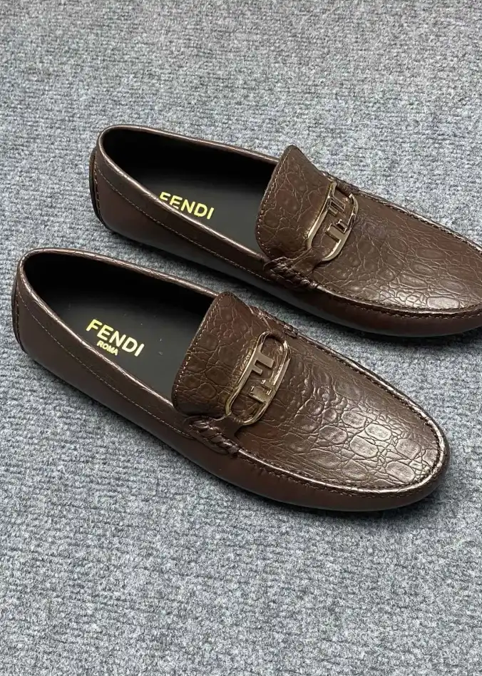 hype Fendi Leather Shoes