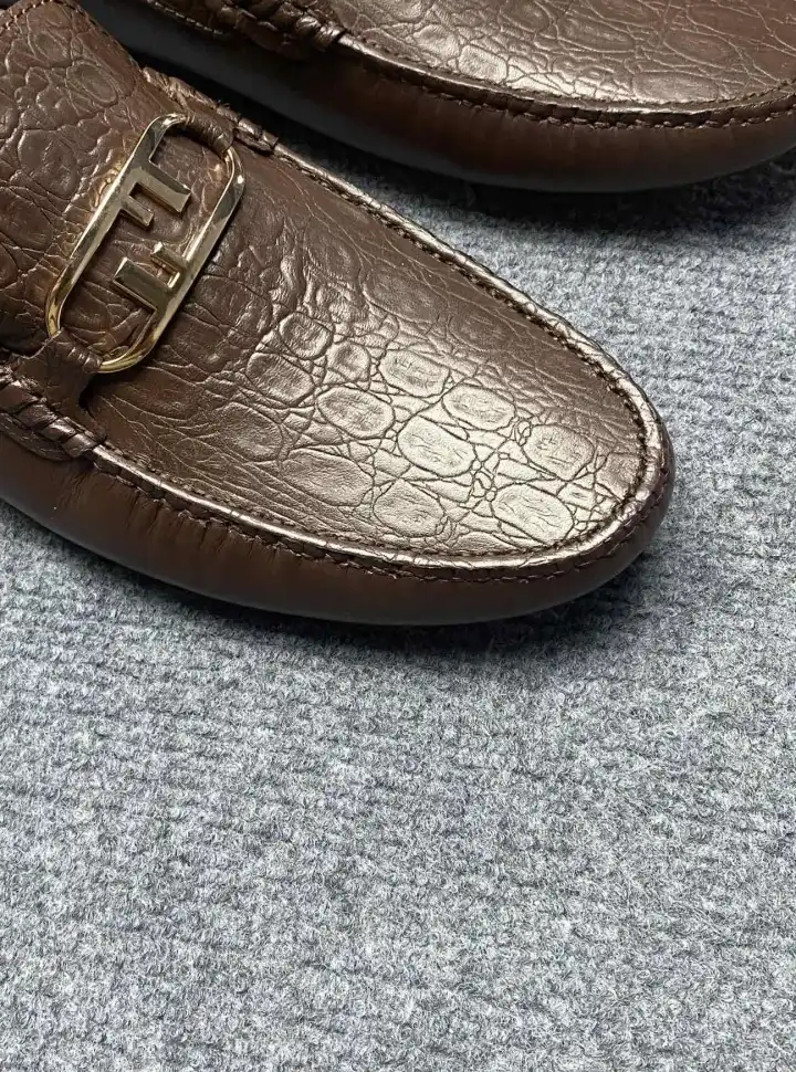 hype Fendi Leather Shoes