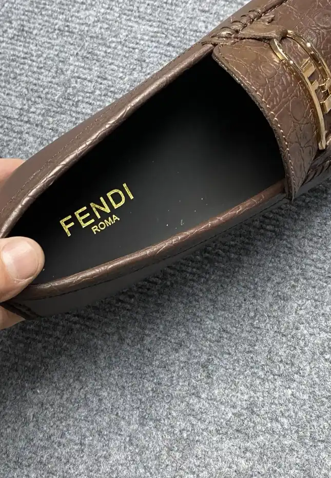 hype Fendi Leather Shoes