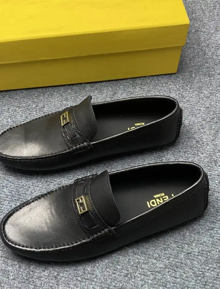 hype Fendi Leather Shoes