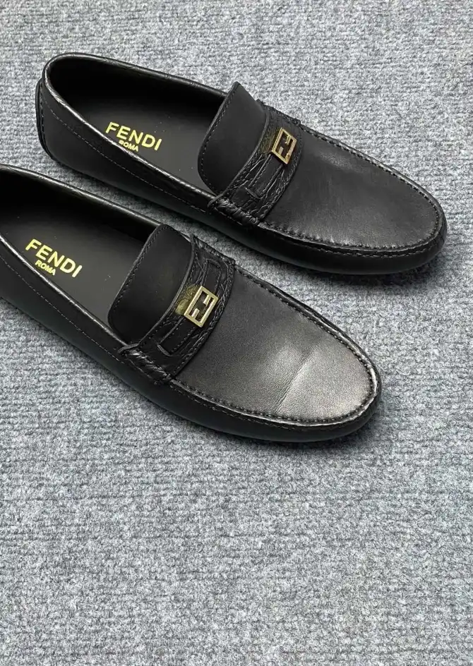 hype Fendi Leather Shoes