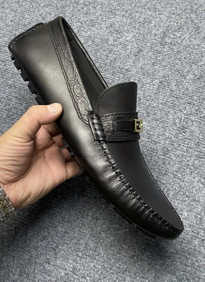 hype Fendi Leather Shoes