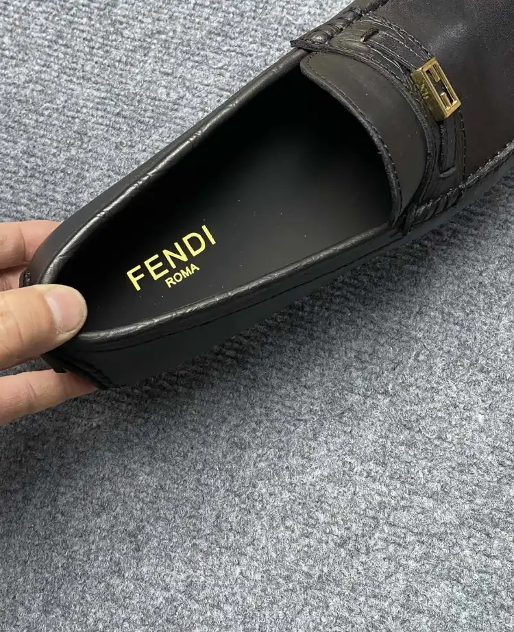 hype Fendi Leather Shoes