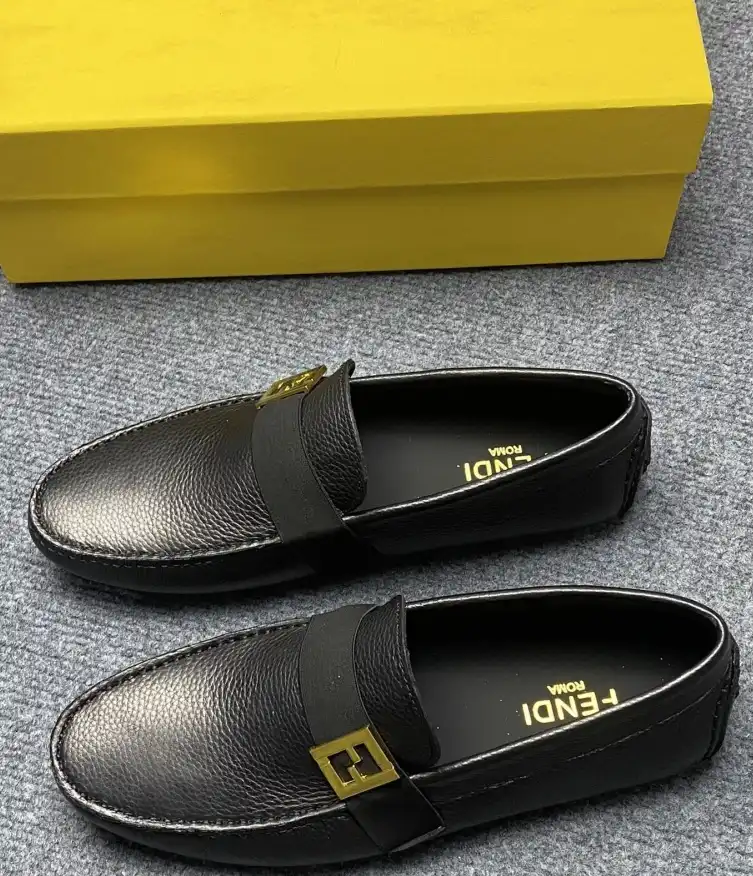 hype Fendi Leather Shoes