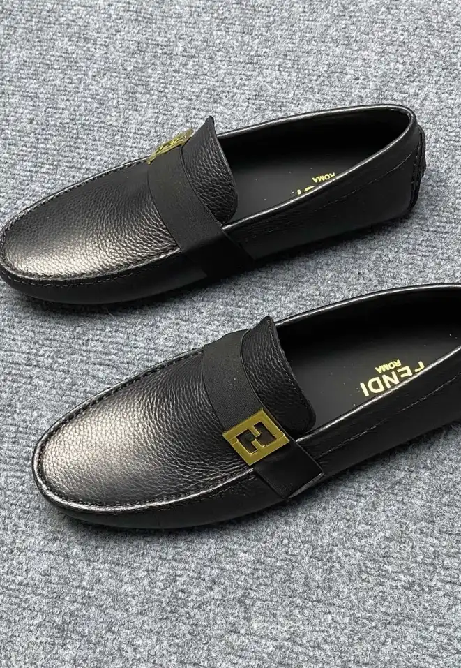 hype Fendi Leather Shoes