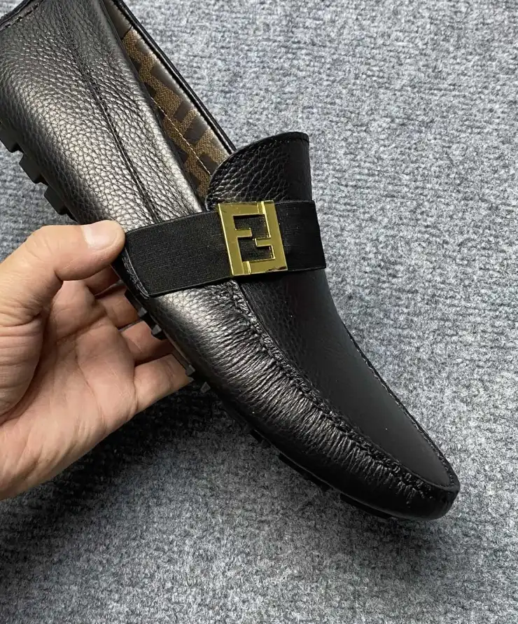 hype Fendi Leather Shoes