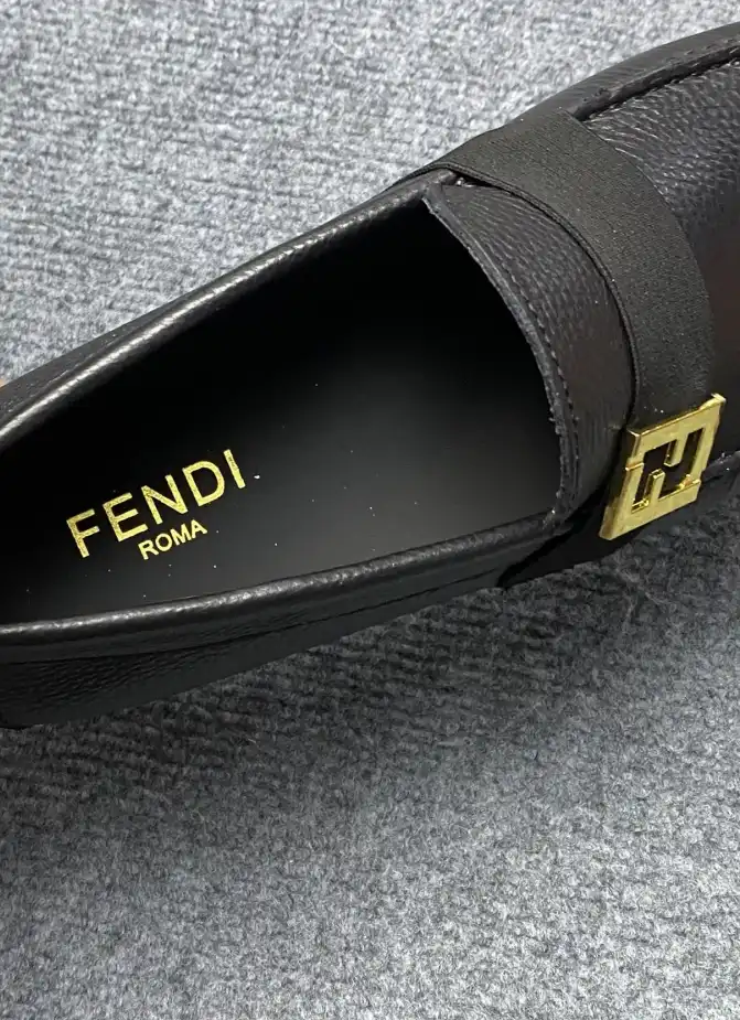 hype Fendi Leather Shoes