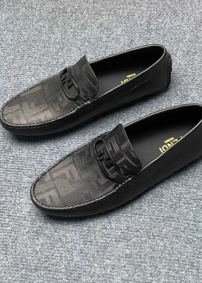 hype Fendi Leather Shoes