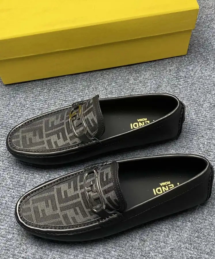 hype Fendi Leather Shoes