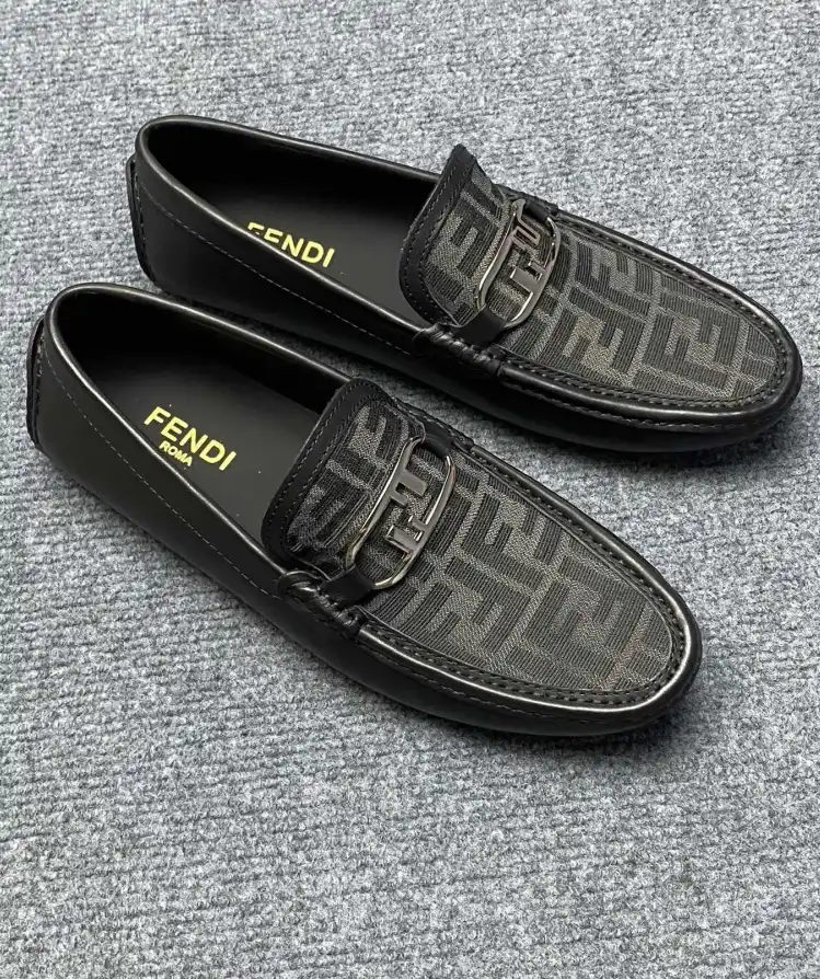 hype Fendi Leather Shoes