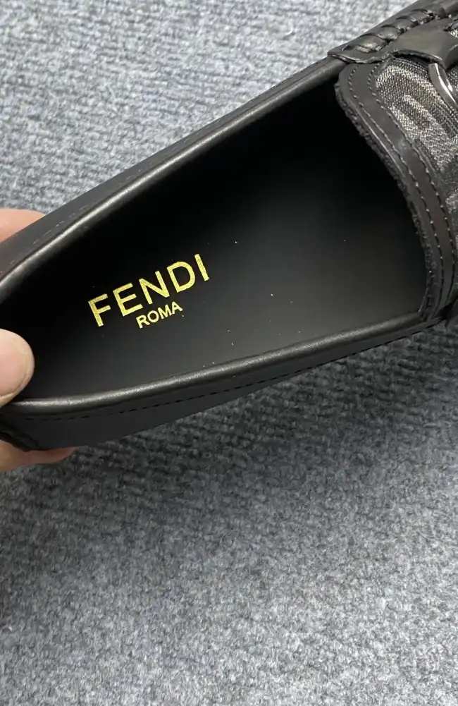 hype Fendi Leather Shoes