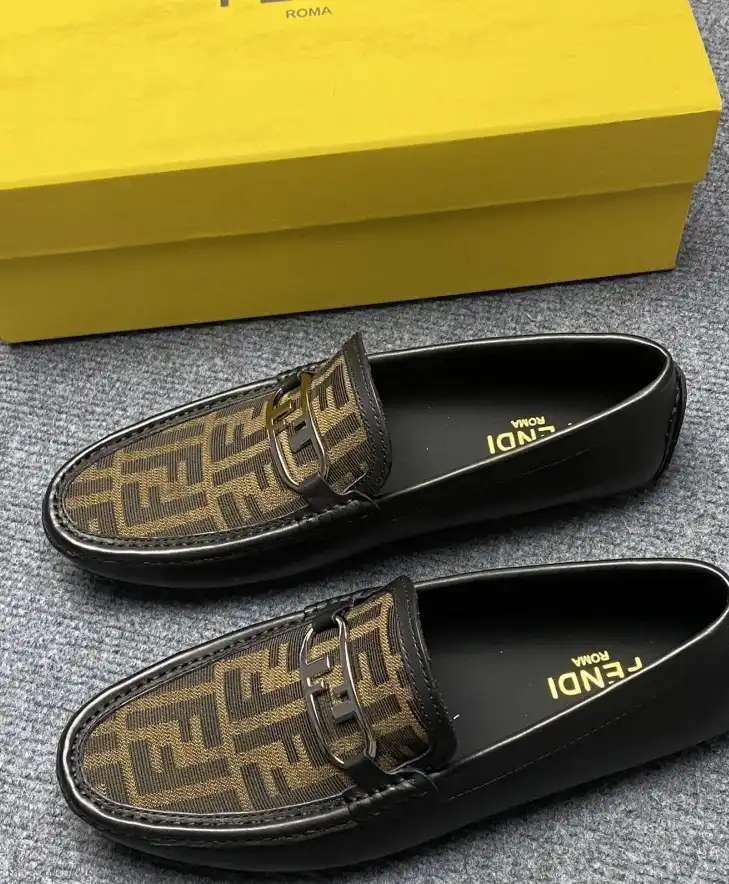 hype Fendi Leather Shoes