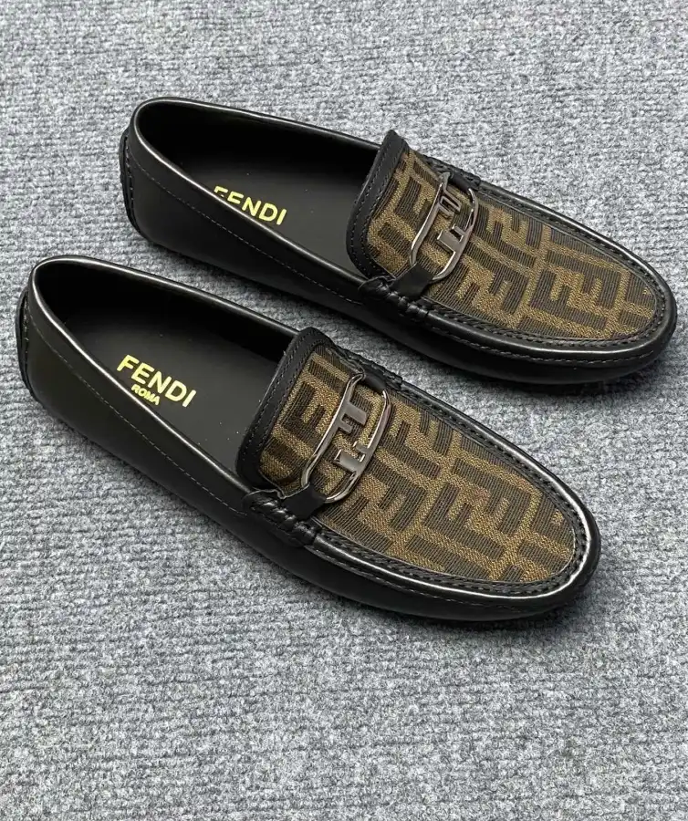 hype Fendi Leather Shoes