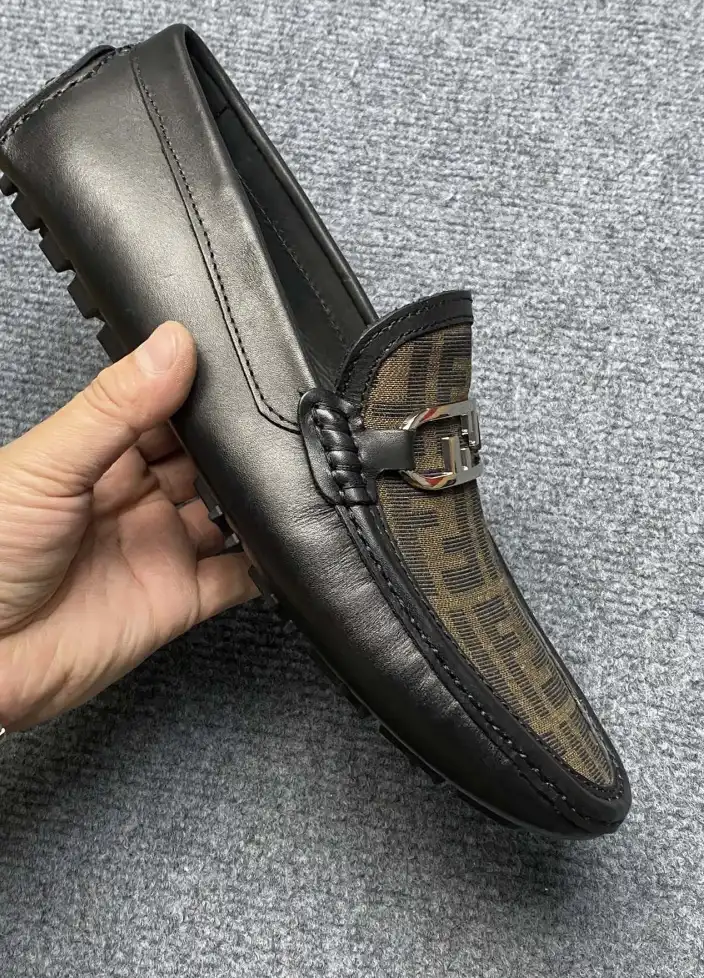 hype Fendi Leather Shoes