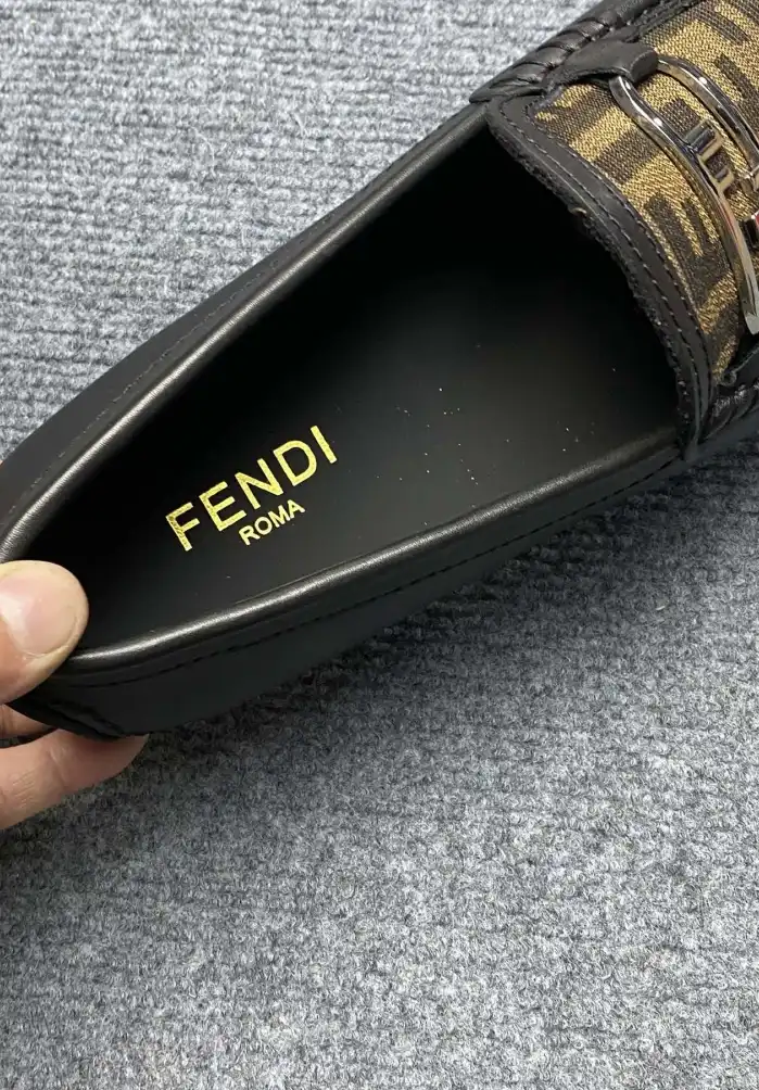 hype Fendi Leather Shoes