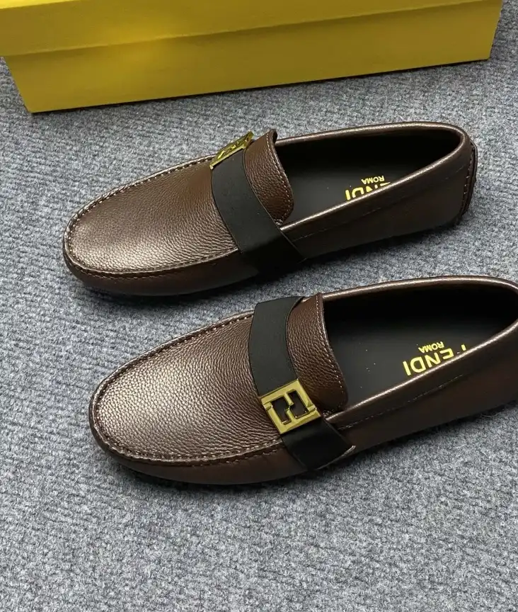 hype Fendi Leather Shoes