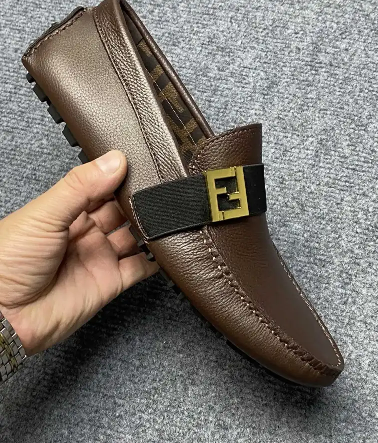 hype Fendi Leather Shoes