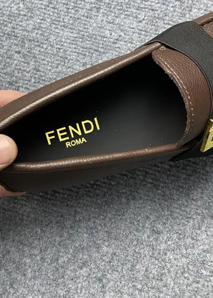 hype Fendi Leather Shoes