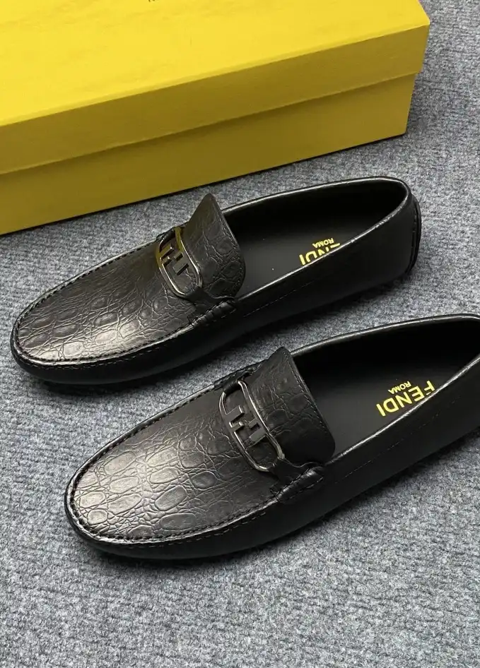 hype Fendi Leather Shoes