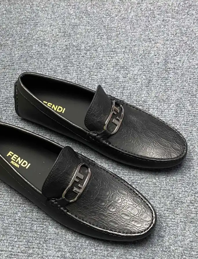 hype Fendi Leather Shoes