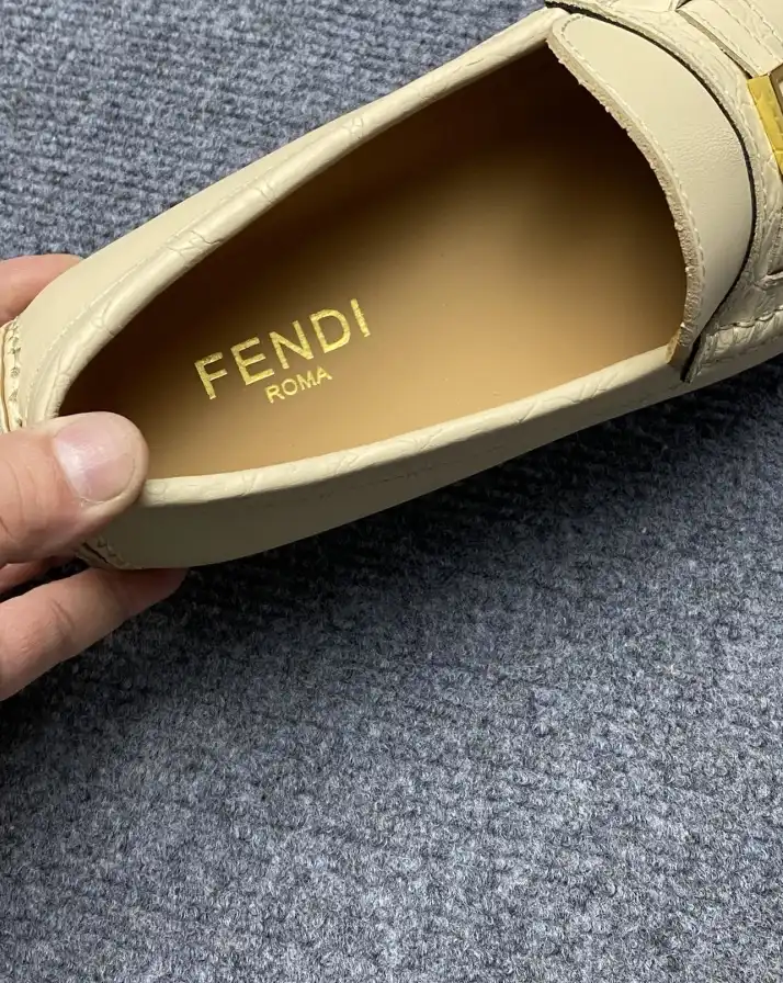 hype Fendi Leather Shoes