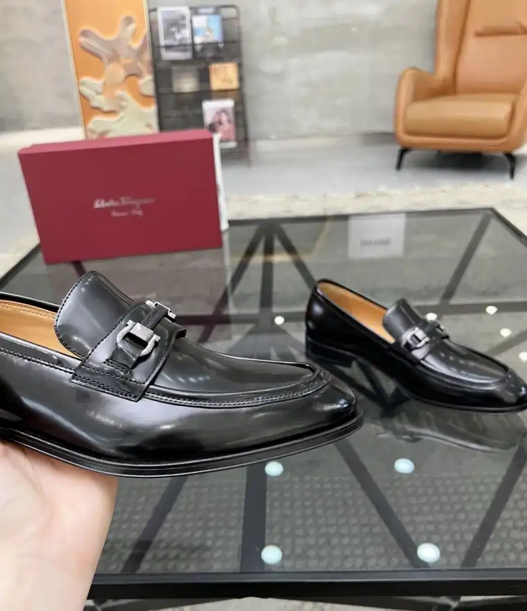 hype Ferragamo Leather Shoes