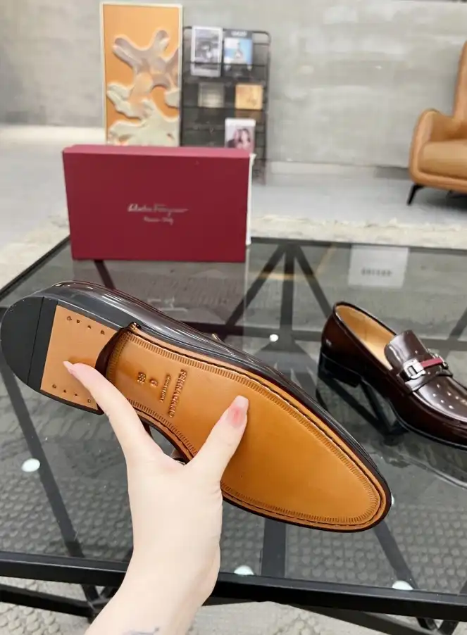 hype Ferragamo Leather Shoes