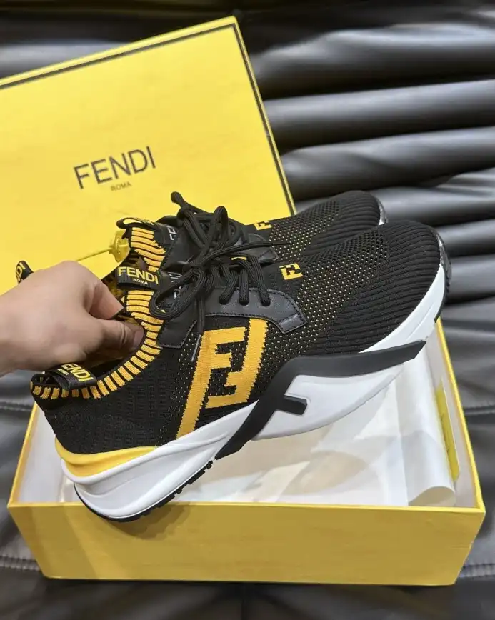 hype Fendi Leather Shoes