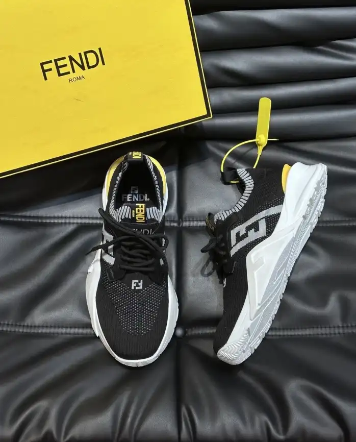 hype Fendi Leather Shoes