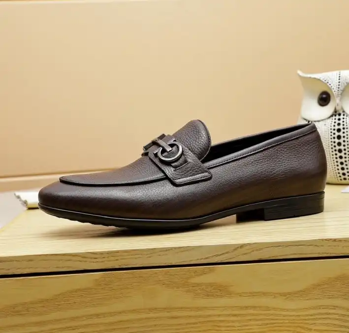 hype Ferragamo Leather Shoes