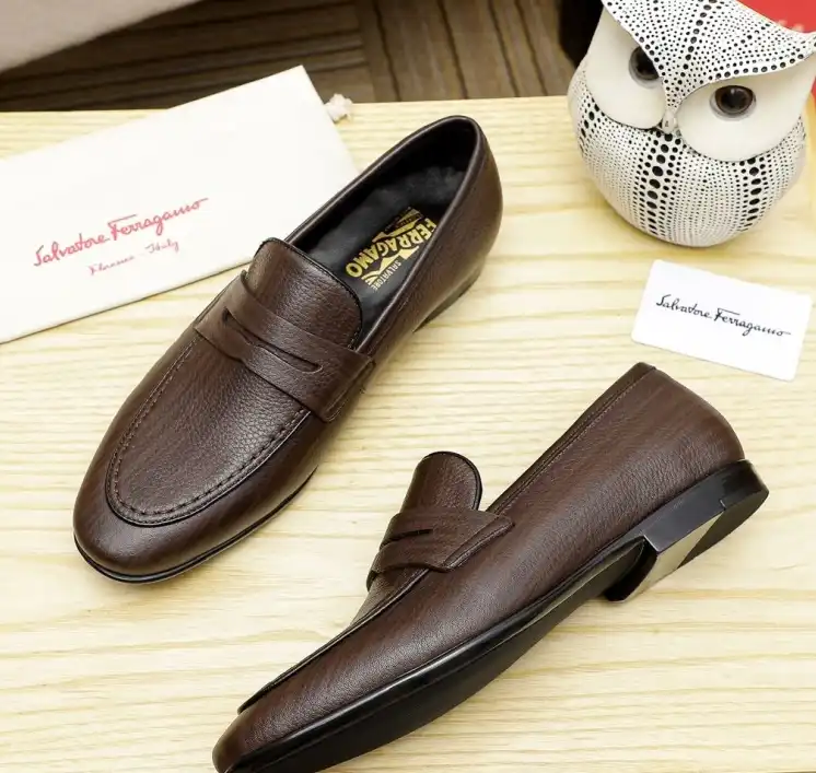 hype Ferragamo Leather Shoes