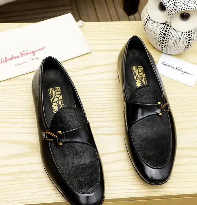 hype Ferragamo Leather Shoes