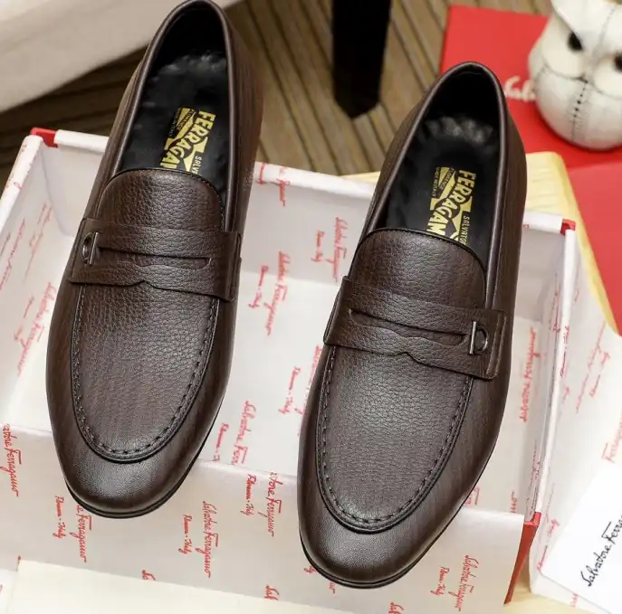 hype Ferragamo Leather Shoes