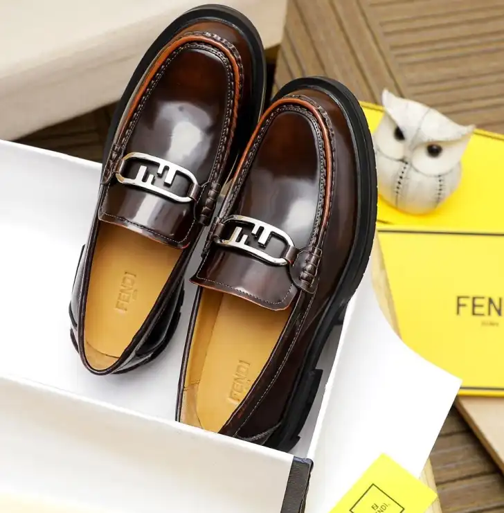 hype Fendi Leather Shoes