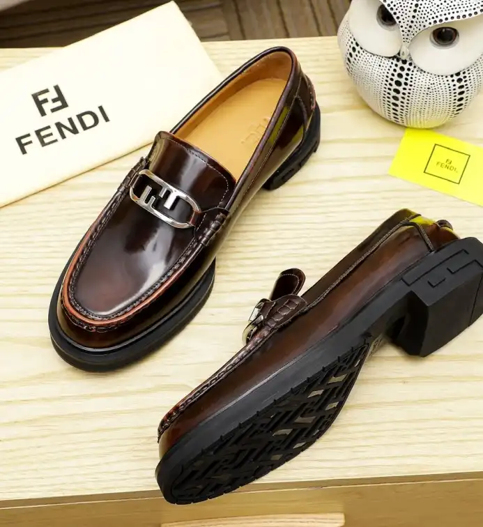 hype Fendi Leather Shoes