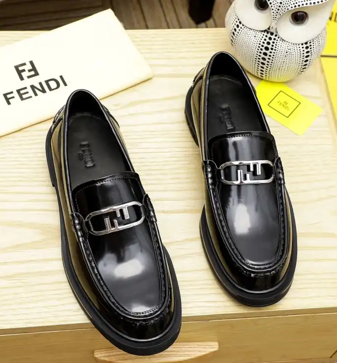 hype Fendi Leather Shoes