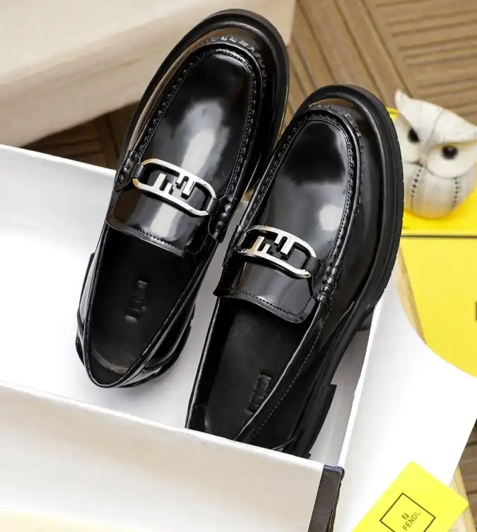 hype Fendi Leather Shoes