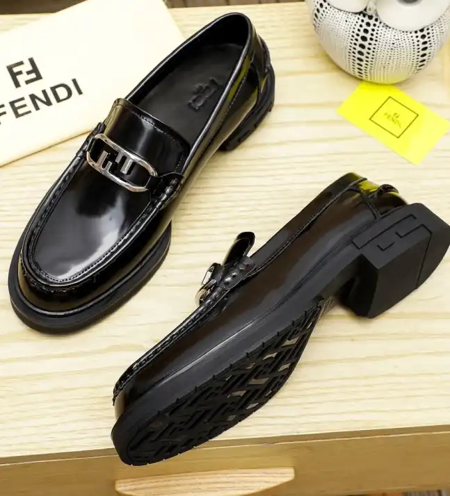 hype Fendi Leather Shoes