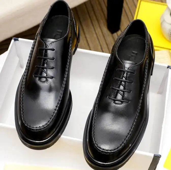 hype Fendi Leather Shoes