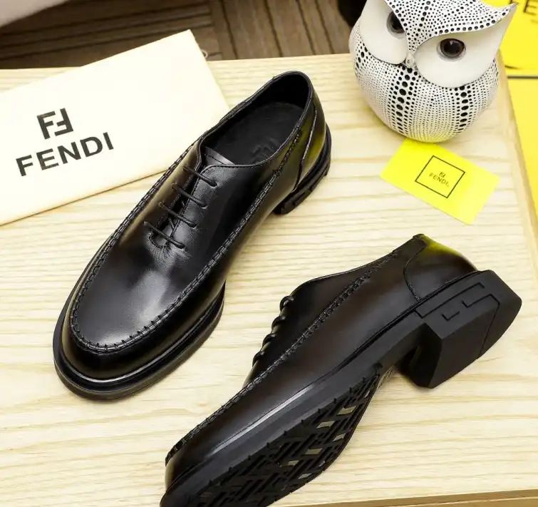 hype Fendi Leather Shoes