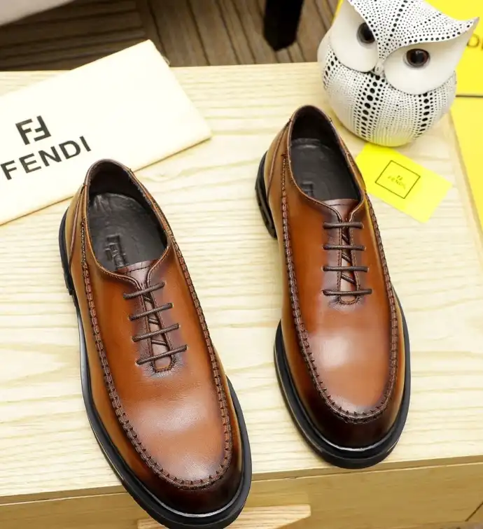 hype Fendi Leather Shoes