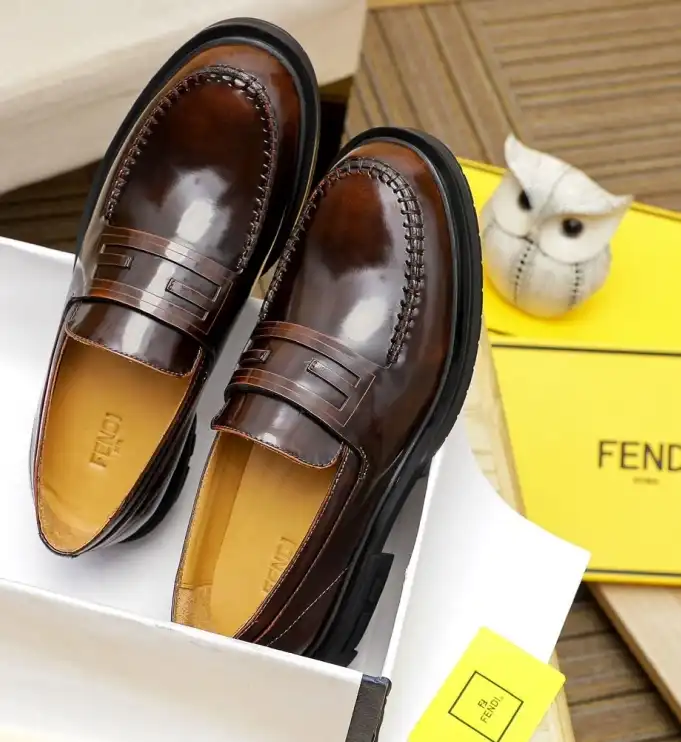 hype Fendi Leather Shoes