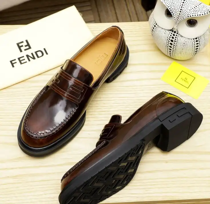 hype Fendi Leather Shoes